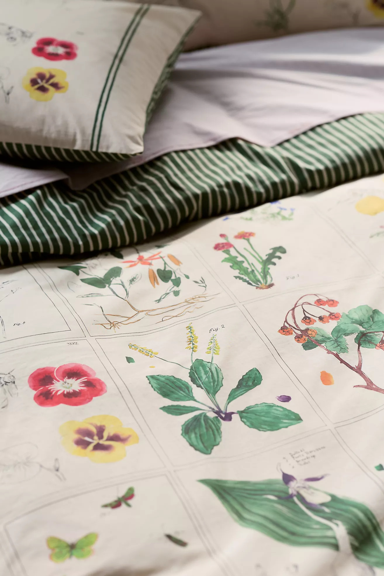 Organic Cotton Printed Percale Duvet Collection