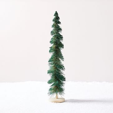 Bottle Brush Tree, Dark Green, 16"" | West Elm (US)