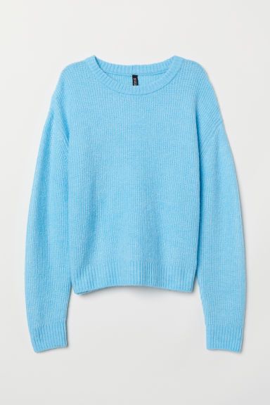 H & M - Knit Sweater - Blue | H&M (US + CA)