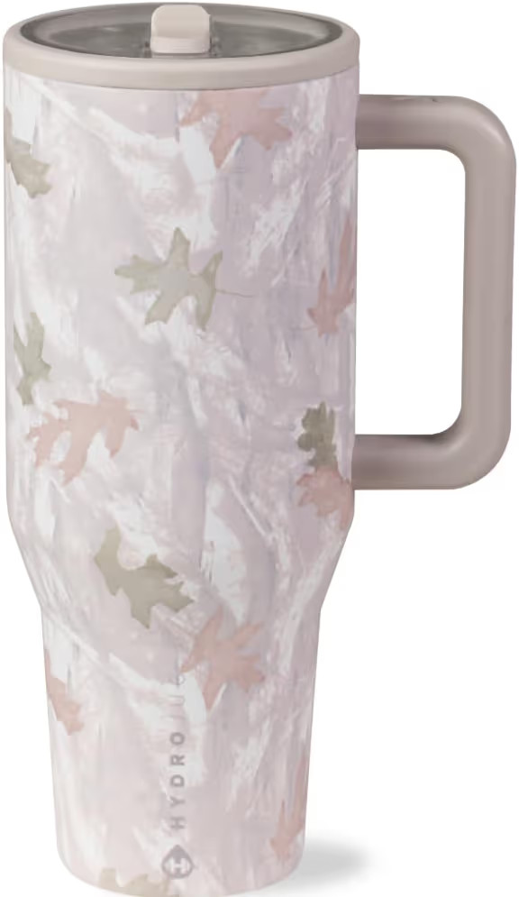 HydroJug Traveler - 40 oz Water Bottle with Handle & Flip Straw - Fits in Cup Holder, Leak Resistant Tumbler-Reusable Insulated Stainless Steel & Rubber Base - Gifts for Women & Men, Camo | Amazon (US)