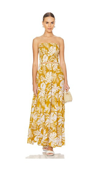 Tiare Hawaii Boracay Maxi Dress in Yellow. - size M/L | Revolve Clothing (Global)