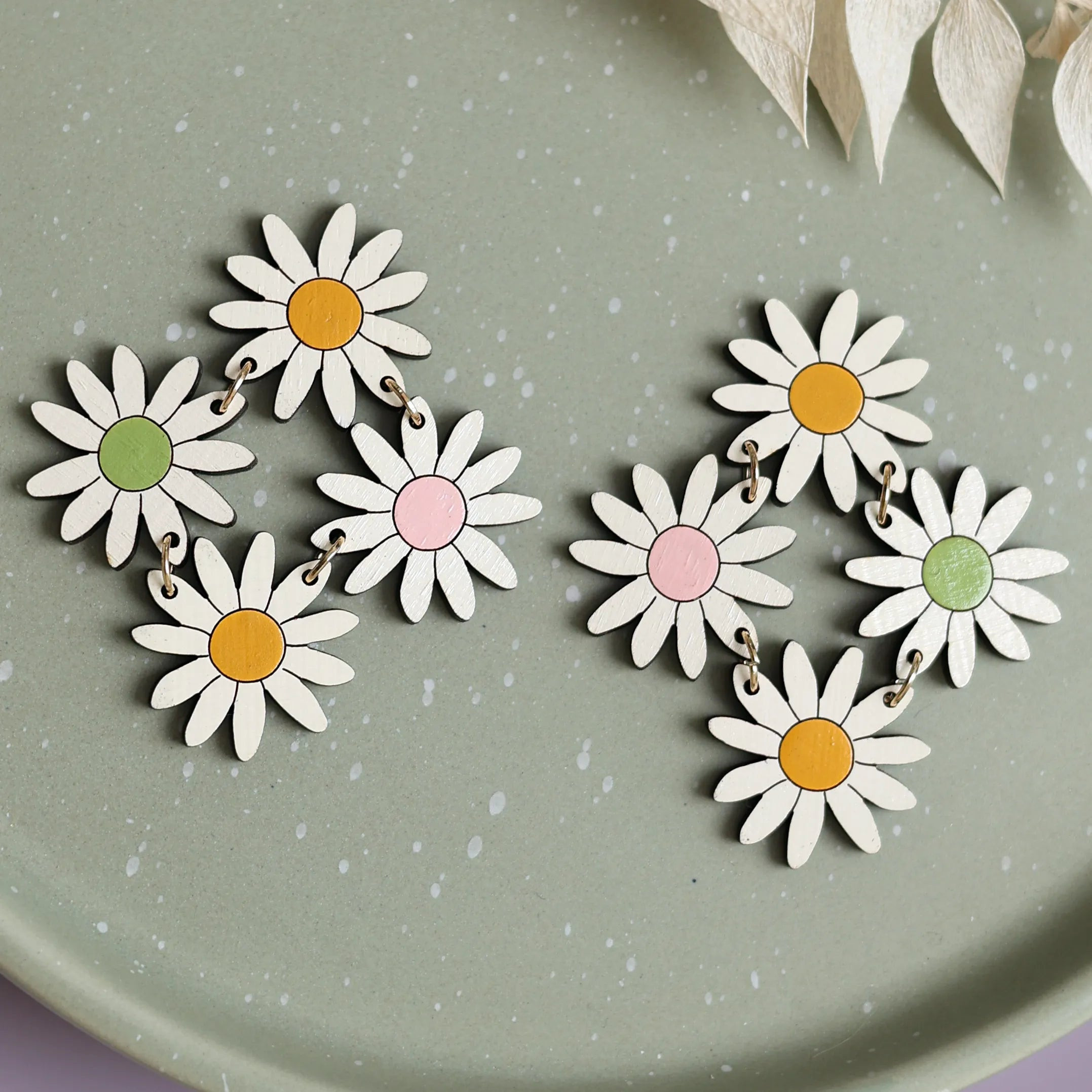 Colorful Daisy Chain Earrings | Le Chic Miami