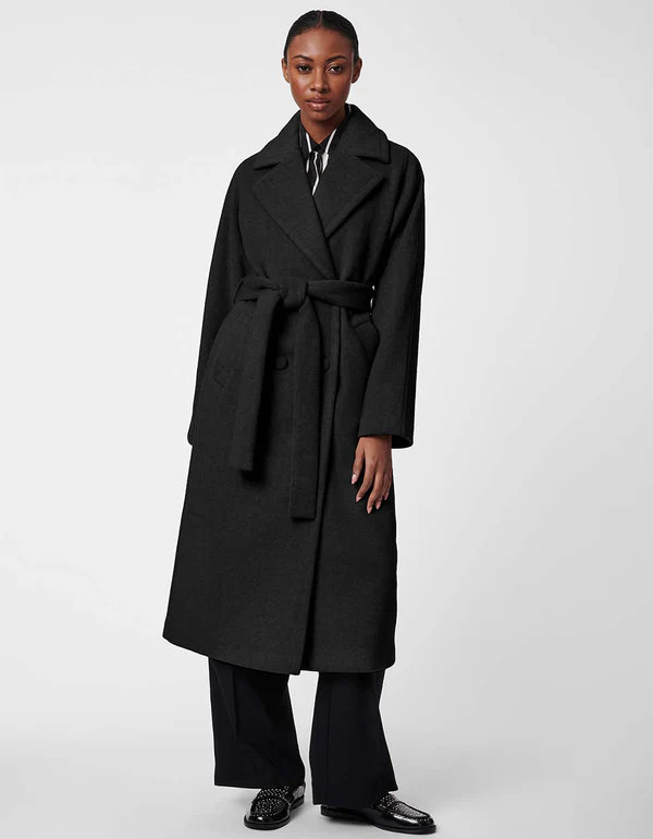 Icon Belted Wool Coat | Bernardo Fashions