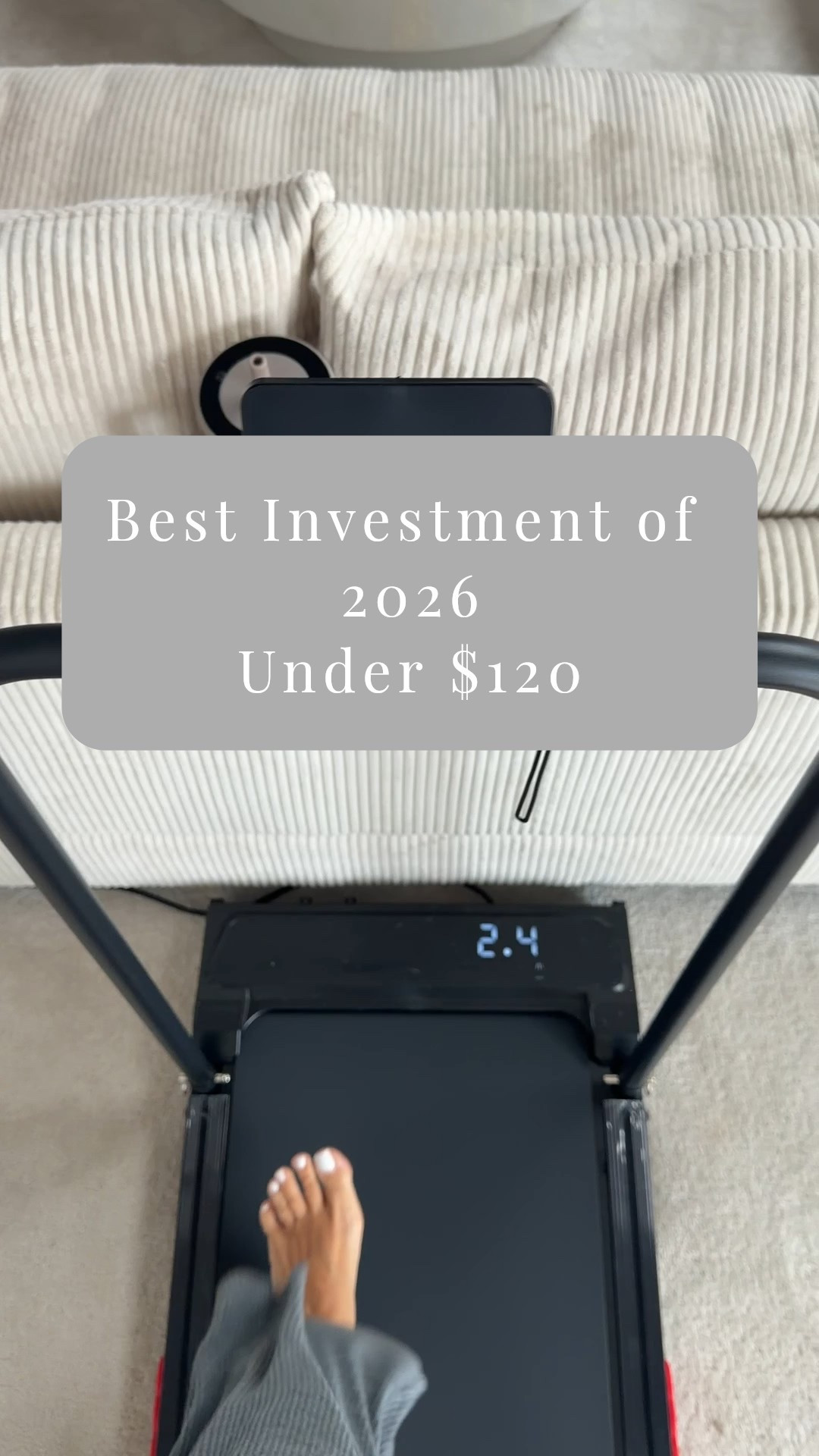 My new obsession! I could stay on this walking pad all day! 
Under $120 • Free Shipping
Assembled in MINUTES
Compact • Quiet 

#LTKselfcare #LTKfitnessgoals #LTKdayinmylife