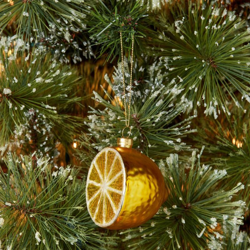 4" Glass Lemon Christmas Tree Ornament - Wondershop™ | Target