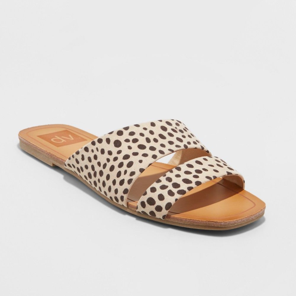 Women's dv Bryn Asymmetrical Slide Sandals - Brown 5 | Target