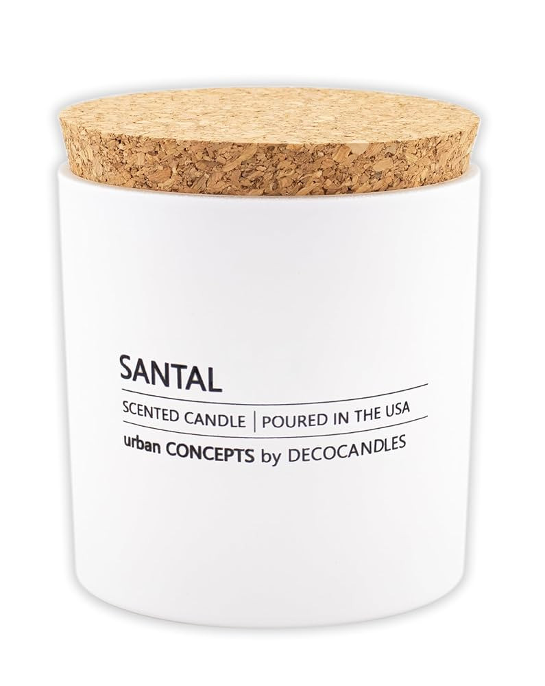 Urban Concepts by DECOCANDLES - Santal - Highly Scented Soy Candle - Long Lasting - Hand Poured i... | Amazon (US)