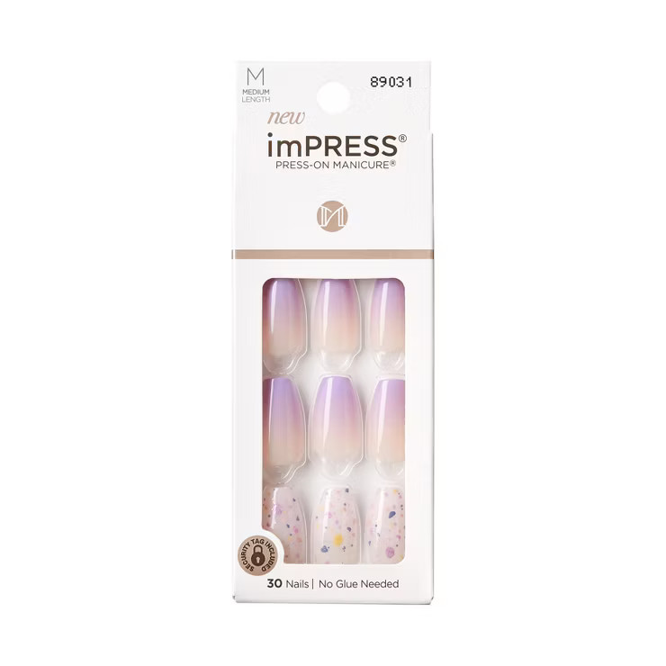 KISS Products imPRESS Press-On Manicure Medium Coffin Fake Nails - All I Want - 33ct | Target