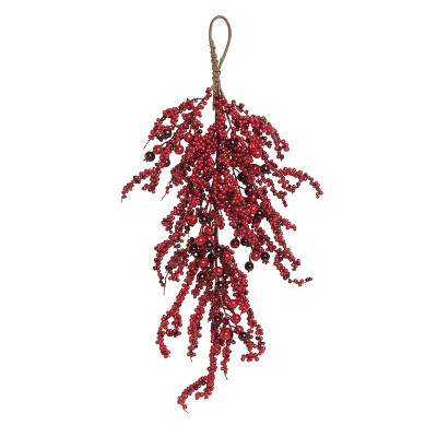 Transpac 28 in Red Merry Berry T-Drop Christmas Decoration Artificial Plant No Container | Target