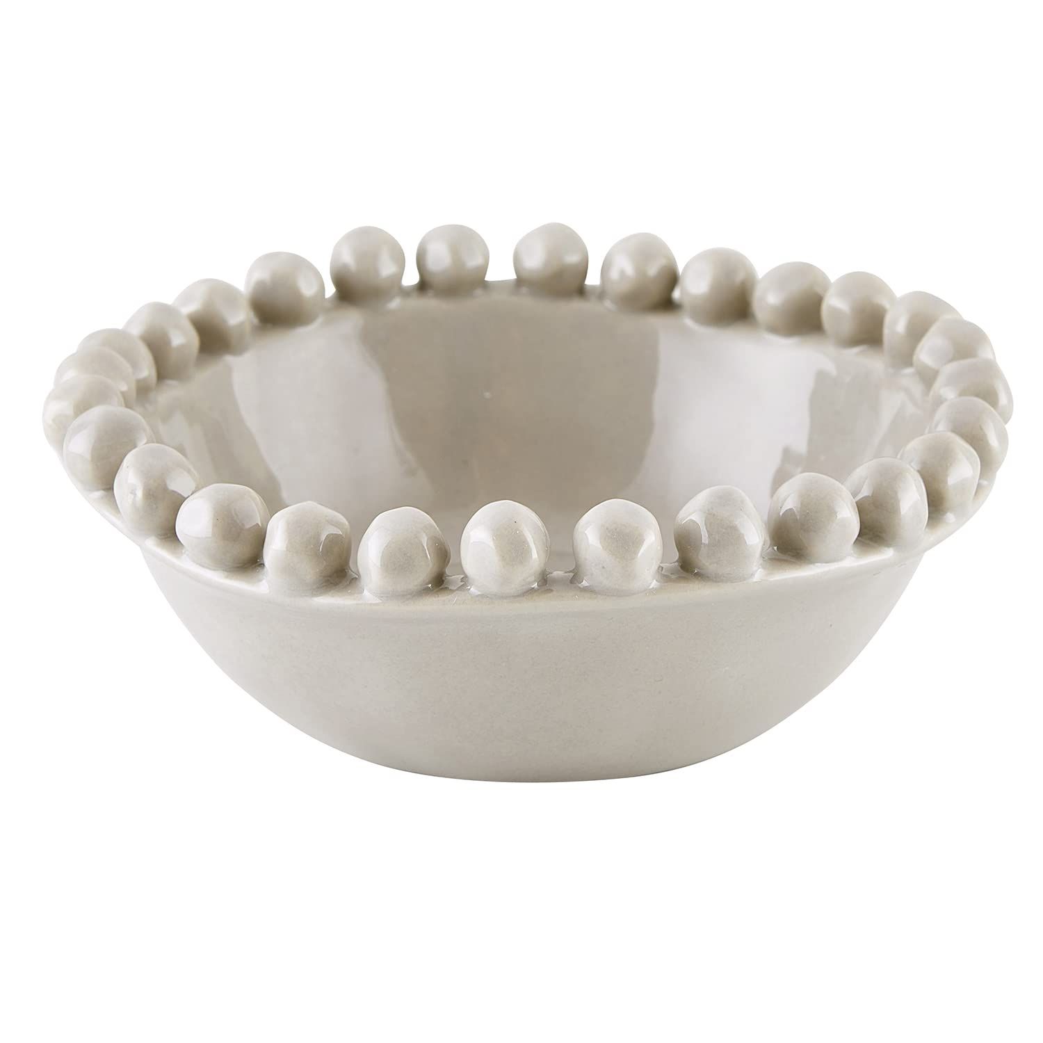 Santa Barbara Design Studio Table Sugar Beaded Ceramic Bowl, Small, Grey | Amazon (US)
