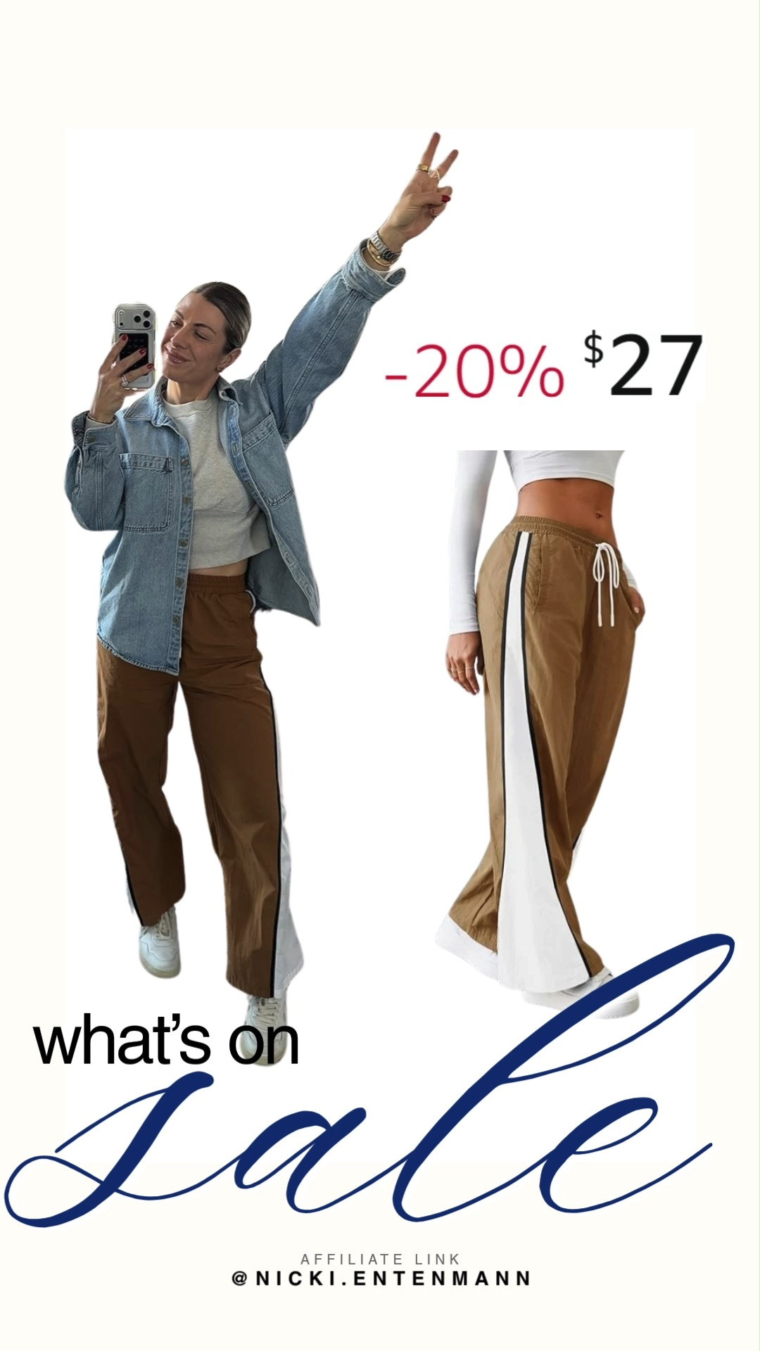 My comfy Y2K‑inspired track pants bring effortless style for lounging or travel. Pair them with a vintage denim jacket to nail that perfect mix of comfort and cool vibes. 🌟👖🧥  

#Y2KFashion #TrackPants #DenimJacket #AmazonFinds #ComfortChic #StyleEssentials #StreetStyle #CasualWear #FashionTrends #OOTD 

 #LTKootd #LTKSaleAlert #LTKTravel