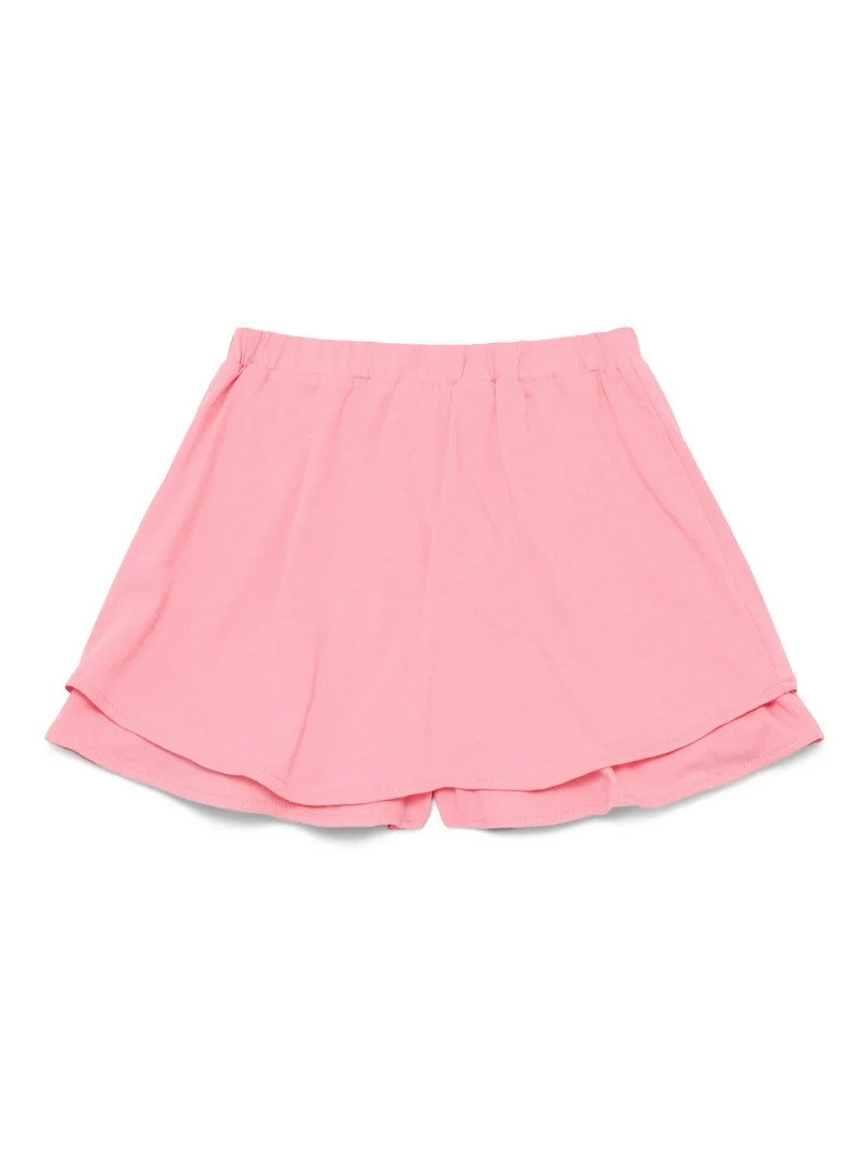 Wonder Nation Little Girls Ruffle Scooter Skirt, Sizes 4-10 | Walmart (US)
