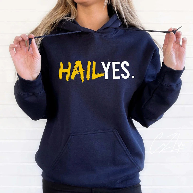 Hail Yes Michigan- Hoodie, sweatshirt, tshirts Adult or Youth | Etsy (Global)