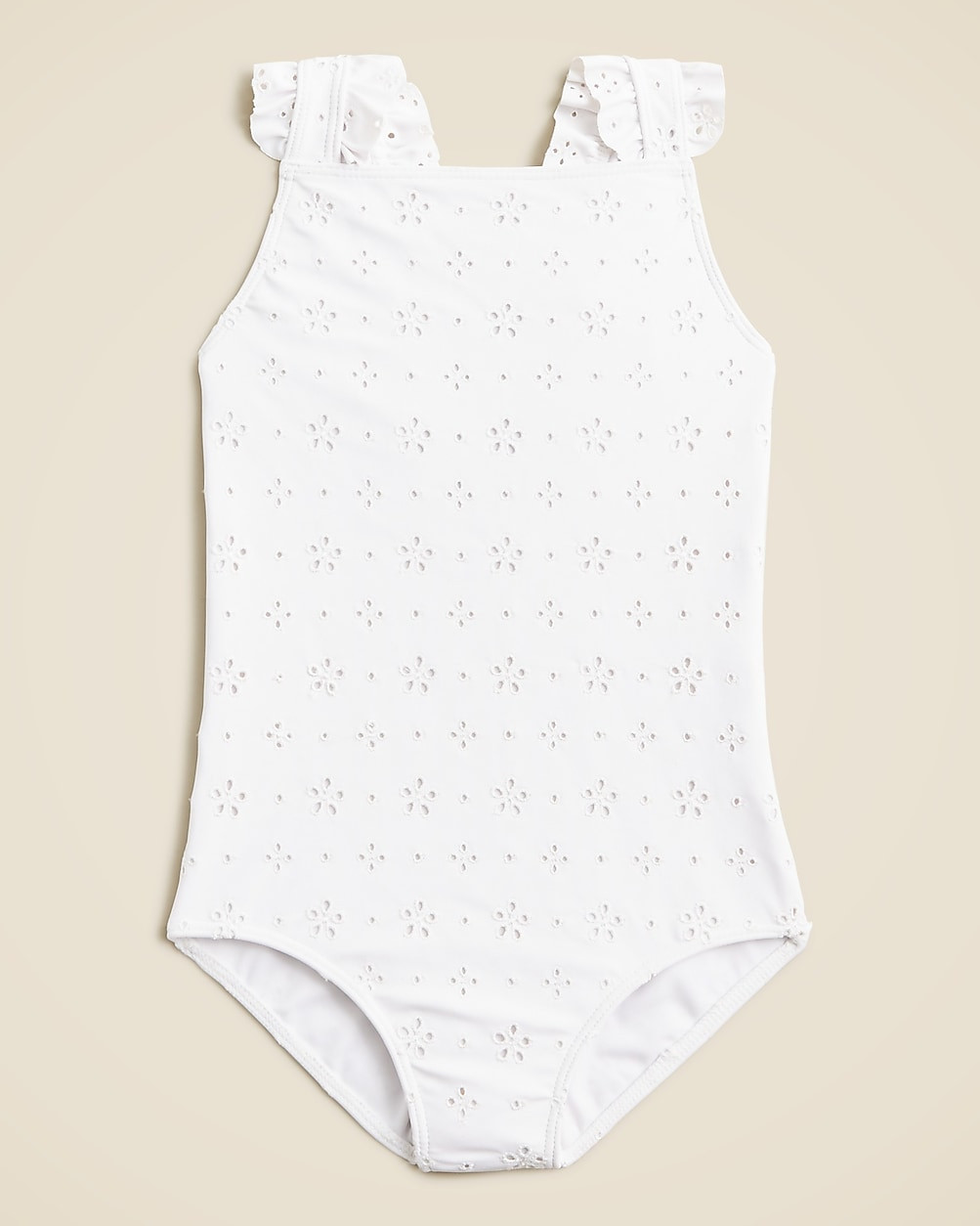 minnow&trade; X Crewcuts girls' eyelet one-piece swimsuit with UPF 50+ | J. Crew US