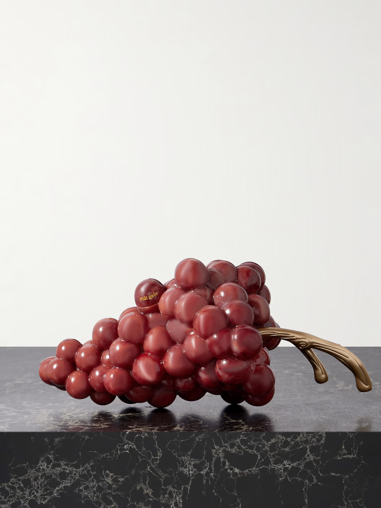 Cult Gaia - Grape Resin And Gold-tone Clutch - Red | NET-A-PORTER (US)