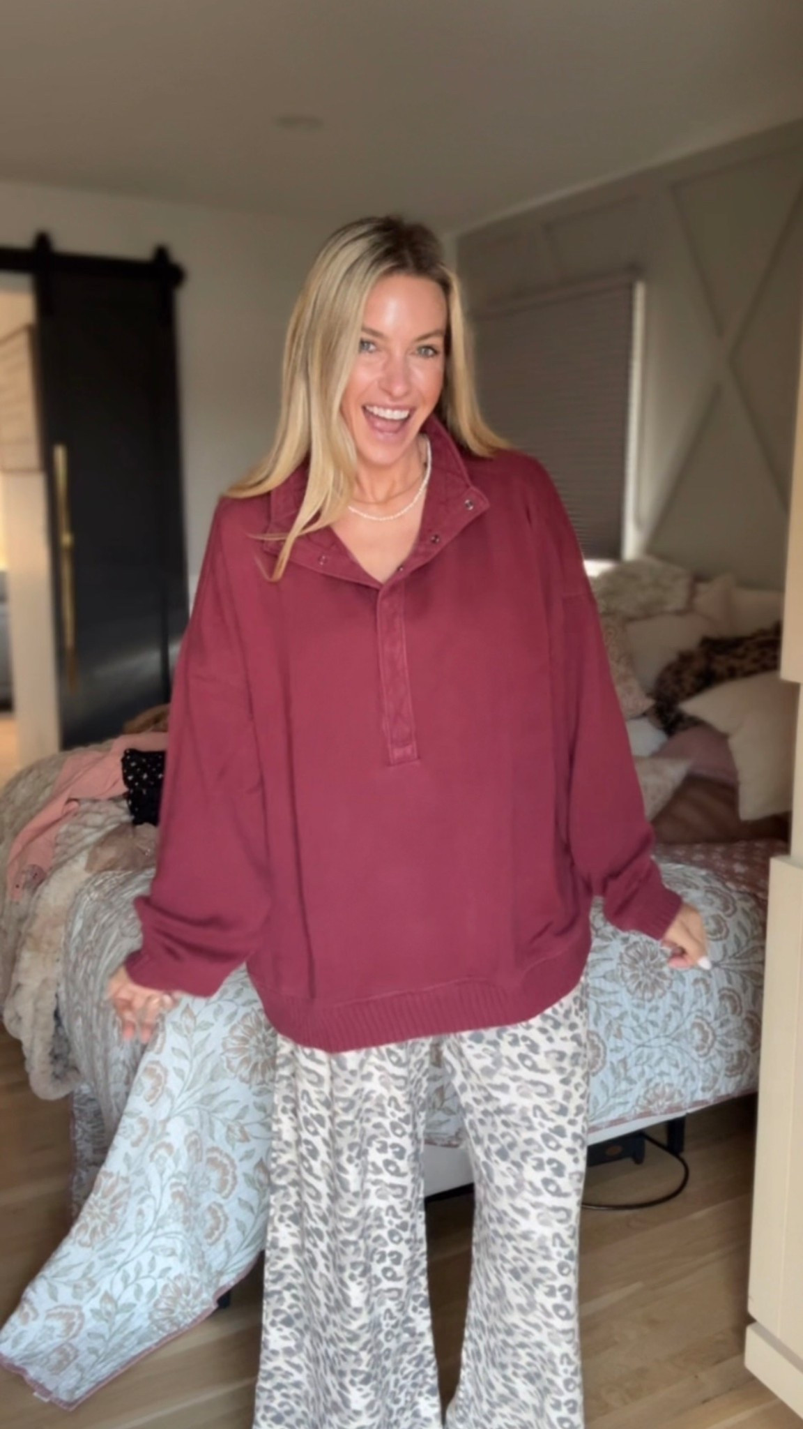 Aerie cyber Monday sale is liiiiiive and so many of my very favorite winter fashion items are included!  Athleticwear, my favorite leopard trousers, athletic tops, and comfy tops - so so good!  

Wearing larges in sweater for oversized feel, small talls in the pants and mediums in the top. 

#LTKSaleAlert #LTKGiftGuide #LTKCyberWeek