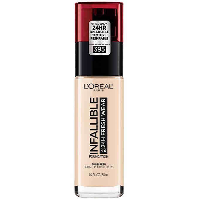 L'Oreal Paris Makeup Infallible Up to 24 Hour Fresh Wear Foundation, Rose Pearl, 1 Ounce | Amazon (US)
