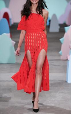 Alice Mccall Dress Size AU 10 US 6 Room Is On Fire Crocheted Red Midi  | eBay Australia | eBay AU