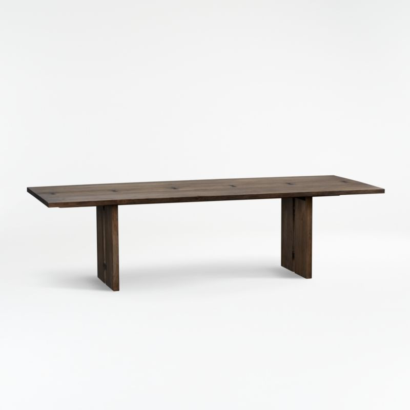 Monarch Shiitake 108" Dining Table + Reviews | Crate & Barrel | Crate & Barrel
