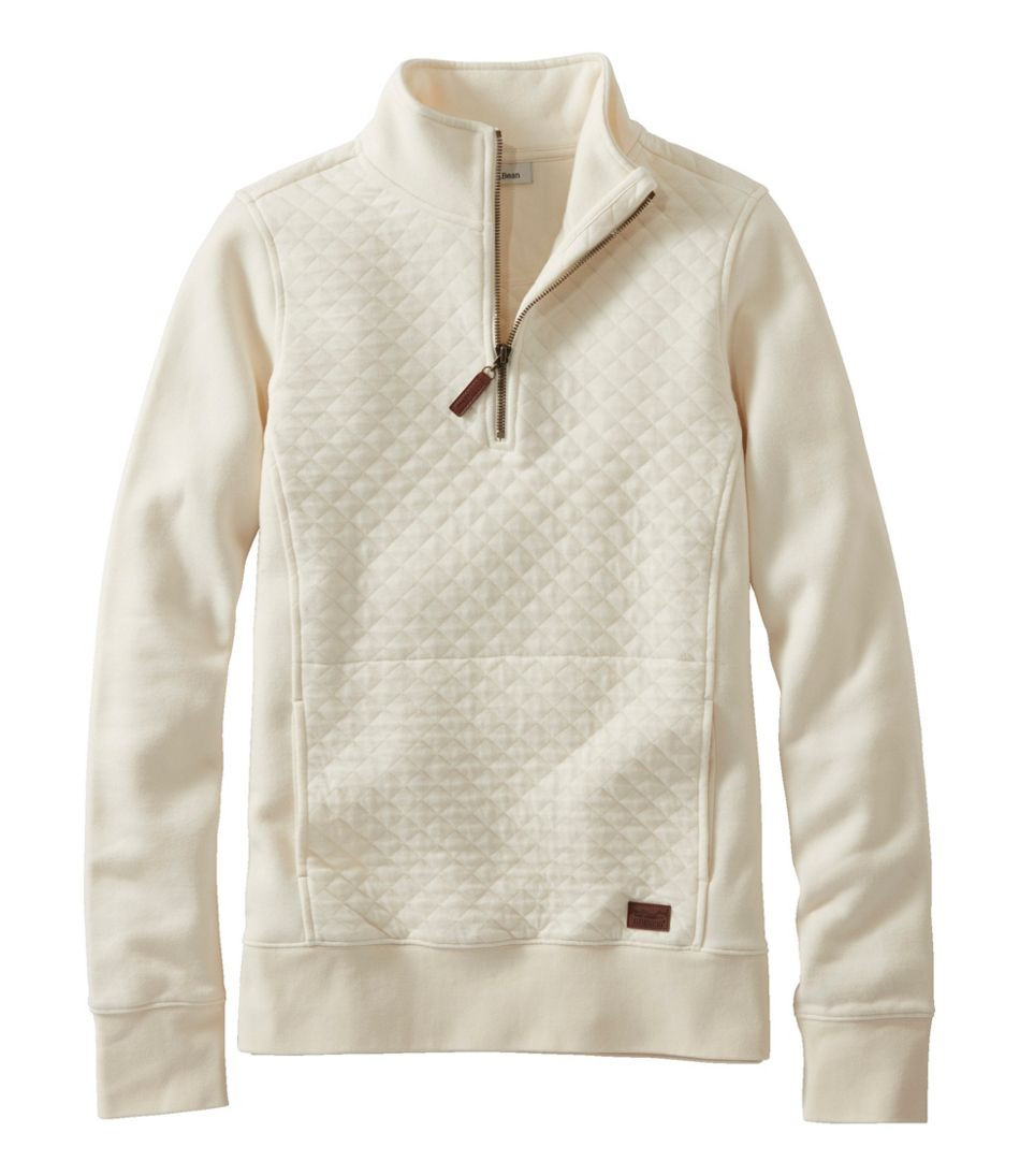 Women's Quilted Quarter-Zip Pullover | L.L. Bean
