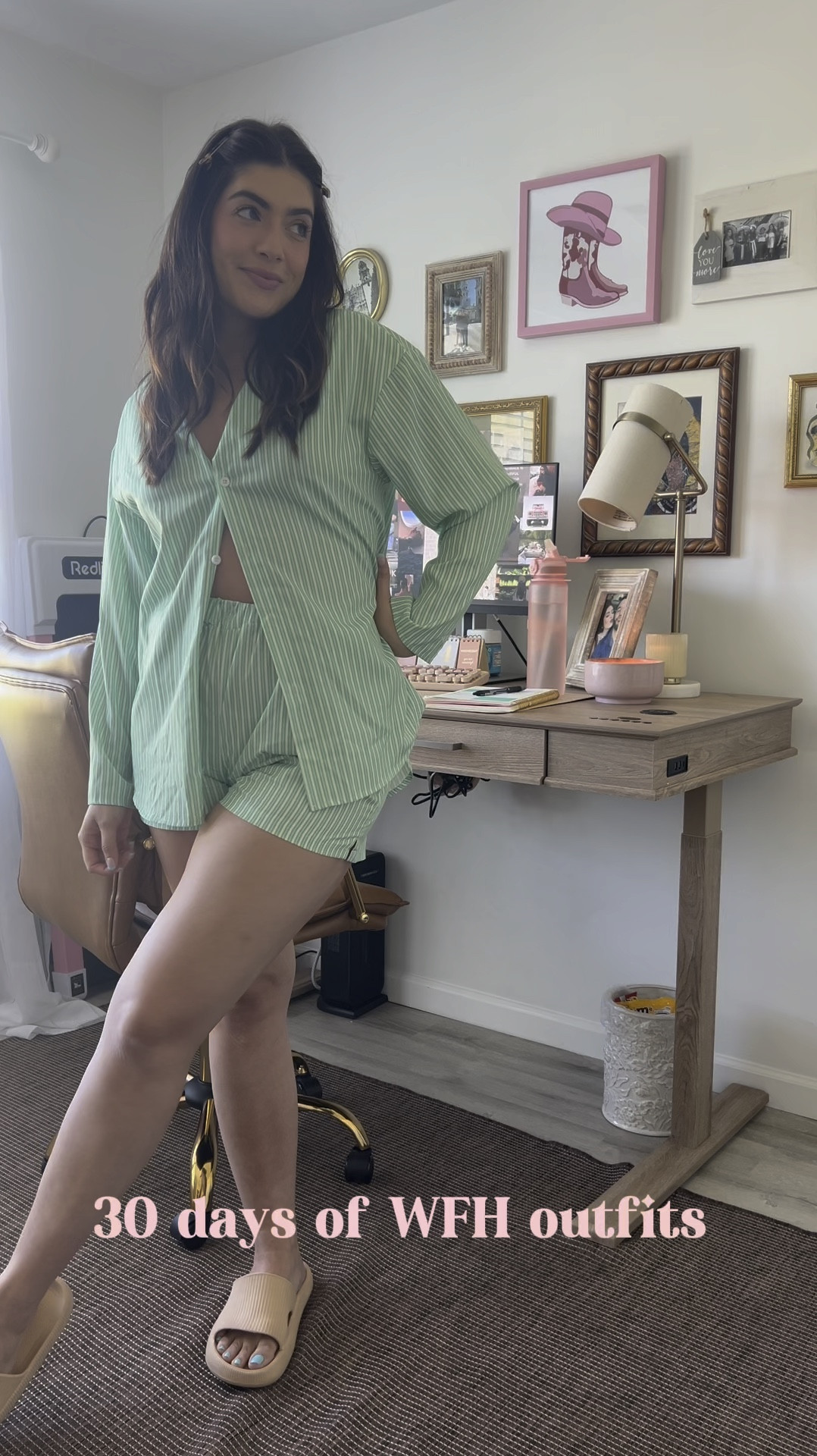 day 3 of wfh outfits! I love this 2 piece set, the color is the cutest and it feels like elevated pjs for the perfect work from home outfit 


#LTKfindsunder50 #LTKstyletip