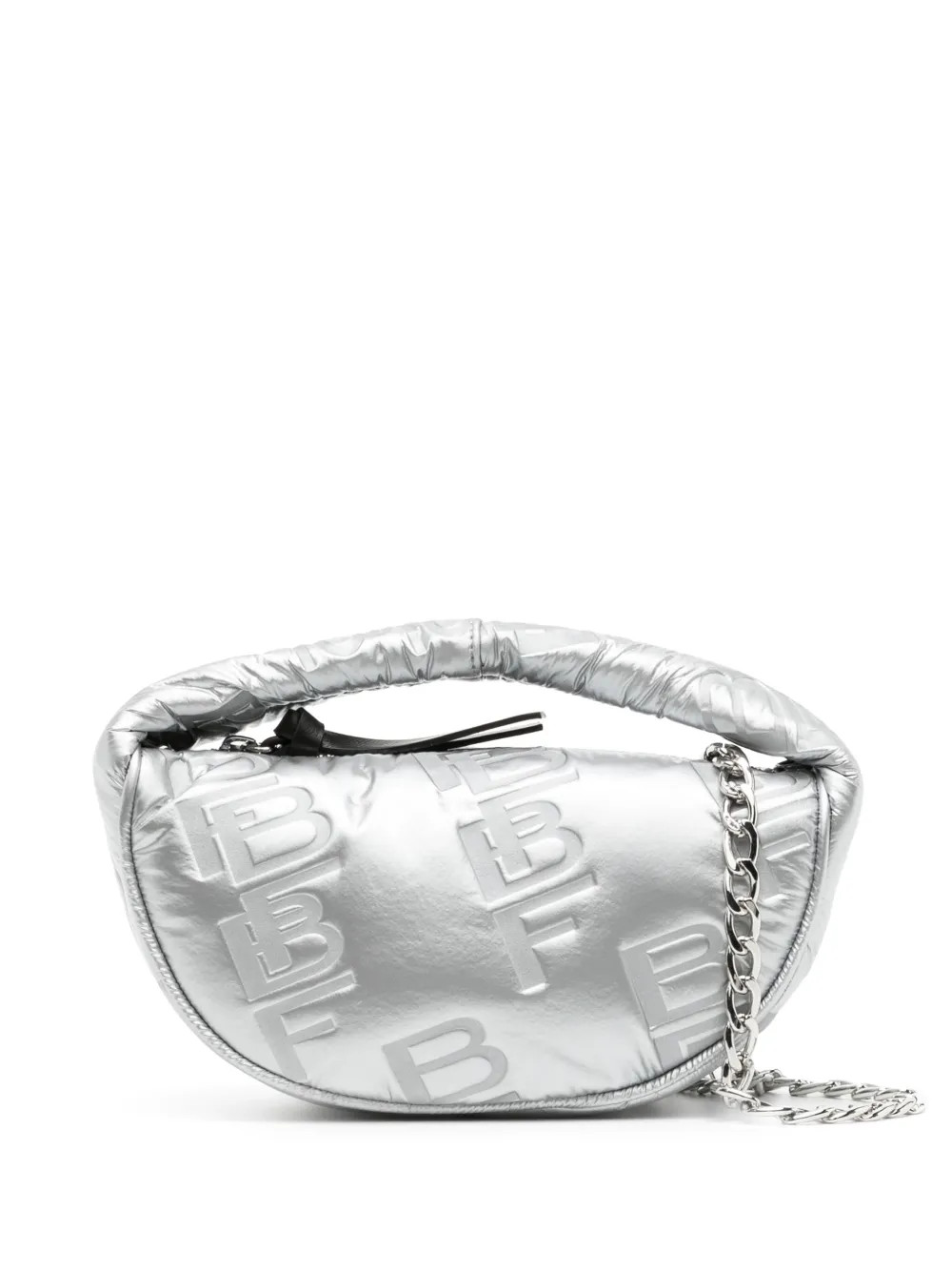 BY FAR Baby Cush Metallic Mini Bag | Silver | FARFETCH | Farfetch Global