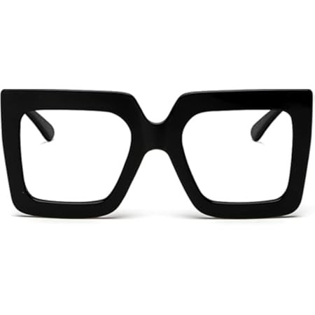 AIEYEZO Oversized Square Blue Light Glasses for Women Cute Big Frame Glasses Fashion Clear Multi-... | Amazon (US)