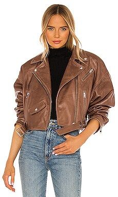 LAMARQUE Dylan Jacket in Tan from Revolve.com | Revolve Clothing (Global)