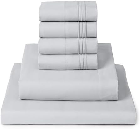 Mellanni King Sheet Set - 6-Piece Iconic Collection Bedding, (Including 4 Pillowcases), 16-Inch D... | Amazon (US)