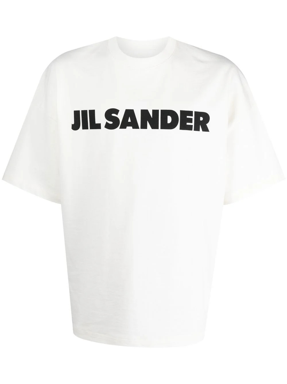 Jil Sander Men's Logo Cotton T-Shirt in White | Size Medium | J21GC0001J45148102 | LOZURI