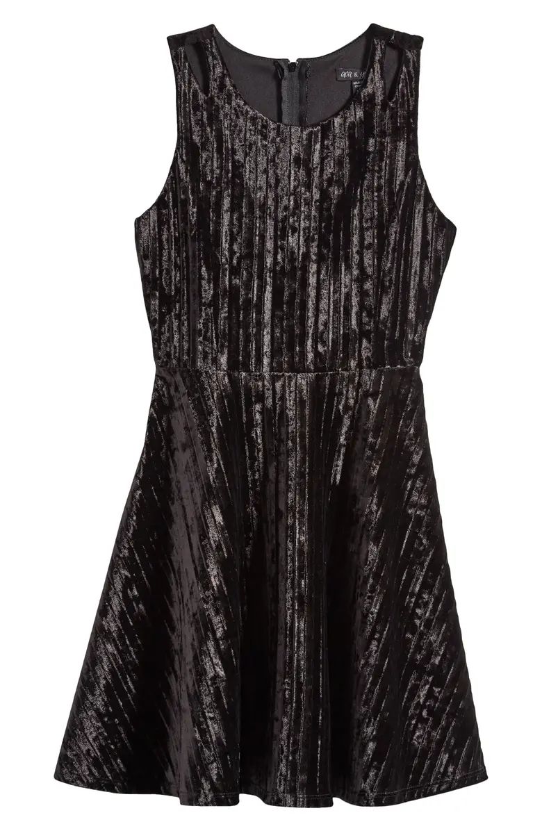 Ava & Yelly Kids' Velvet Rib Party Dress | Nordstrom | Nordstrom