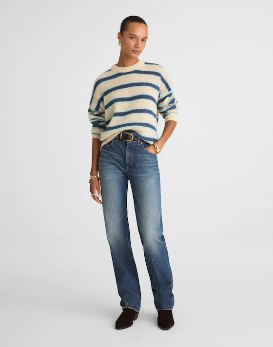 Striped Pullover Sweater in Alpaca Blend | Madewell
