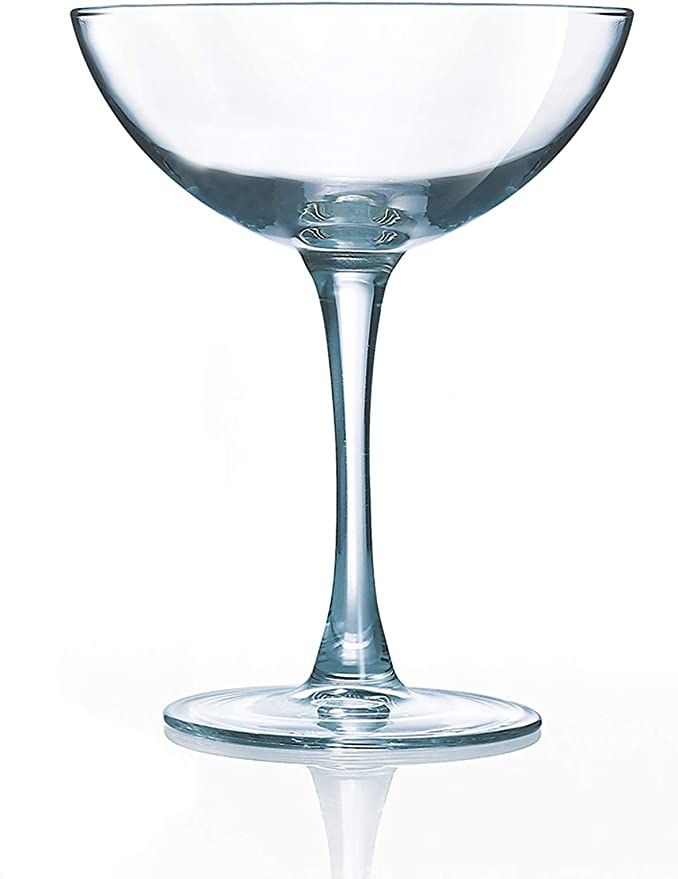 Arc International Luminarc Cachet 8 Ounce Coupe Cocktail Glass 4 Piece Set, Set of 4, Clear | Amazon (US)