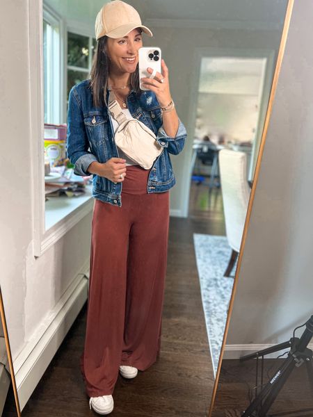 In love with these comfy wide leg pants! Wearing a small. 

#LTKsalealert #LTKunder50 #LTKSeasonal