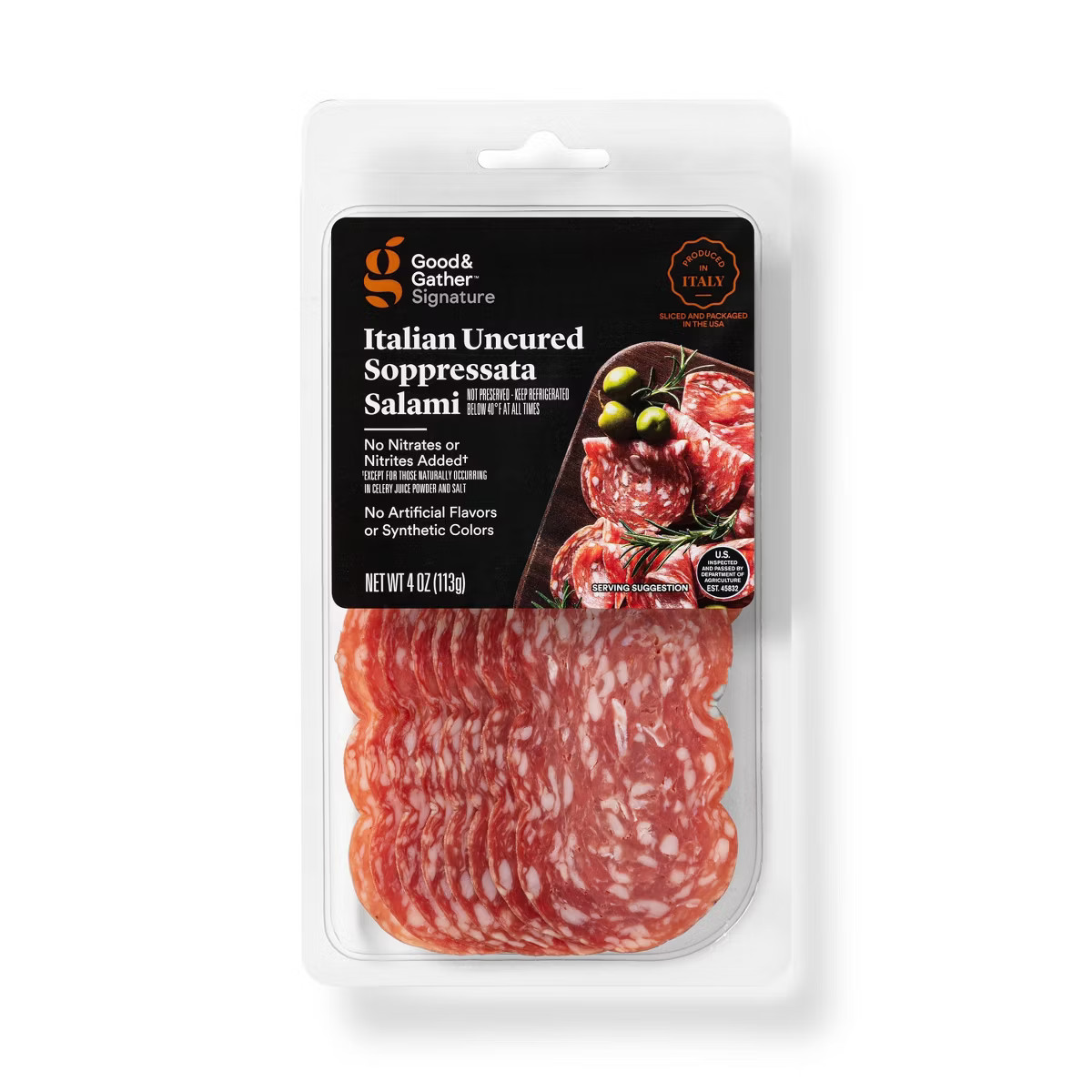 Signature Italian Uncured Sopressata Salami - 4oz - Good & Gather™ | Target