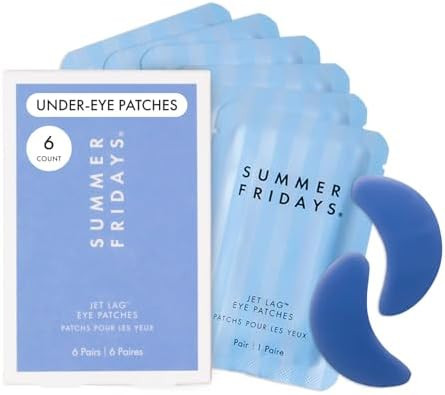 Summer Fridays Jet Lag Hydrating Eye Patches - De-puffing Hydrogel Under Eye Masks with Hyaluroni... | Amazon (US)