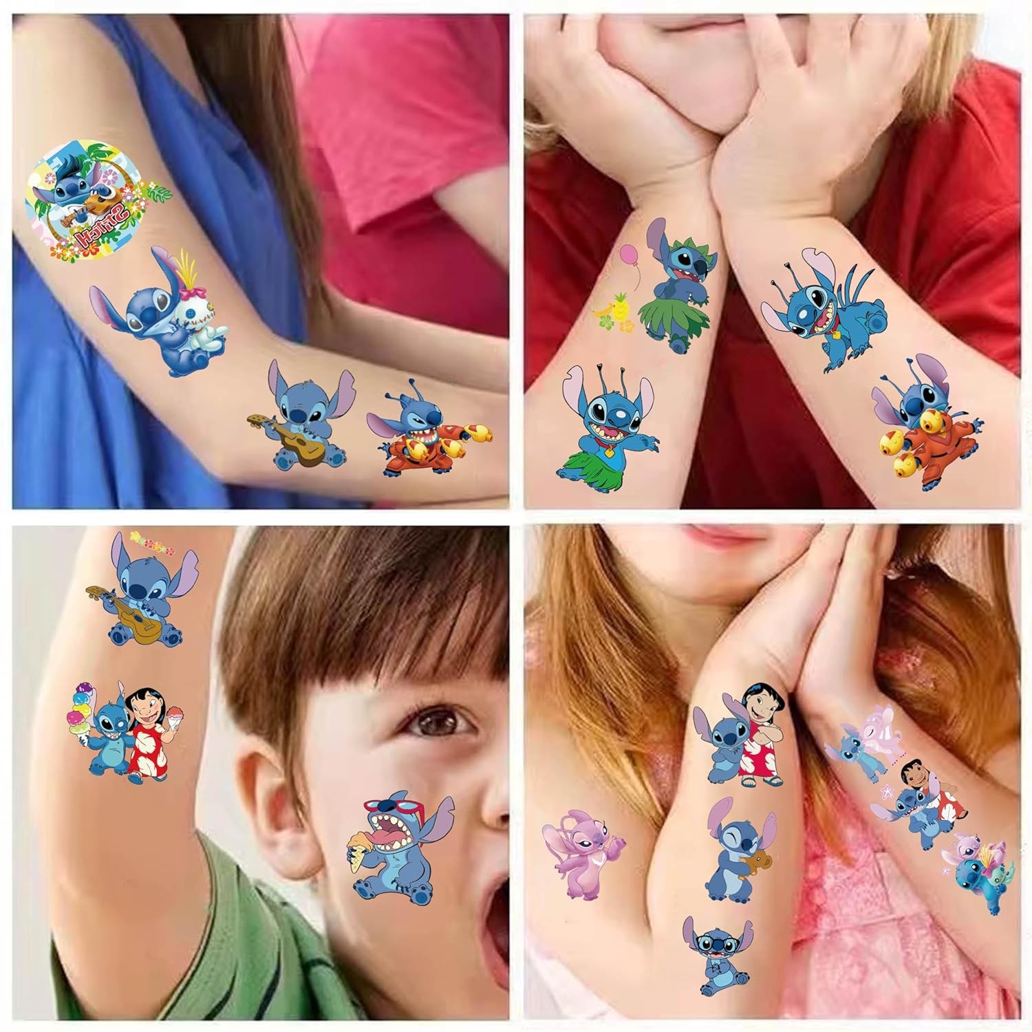 40Sheets Stitch Temporary Tattoos Birthday Themed Party Supplies Decoration Favors Cartoon Cute S... | Amazon (US)