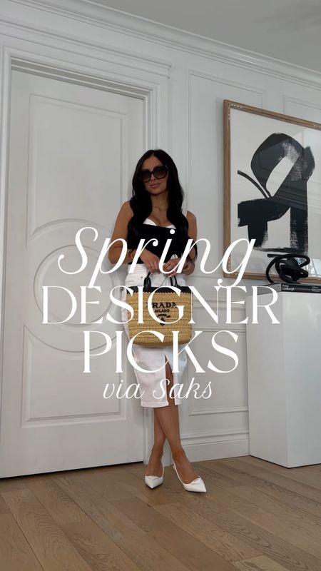 Spring designer picks via Saks
Reformation black and white tank top wearing an XS
Veronica Beard white denim skirt wearing a size 0
Prada bag
Prada white heels went down by the 1/2
Celine sunglasses


#LTKstyletip #LTKshoecrush #LTKitbag