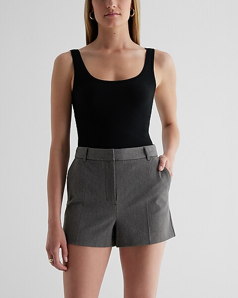 Editor High Waisted Tailored Shorts | Express