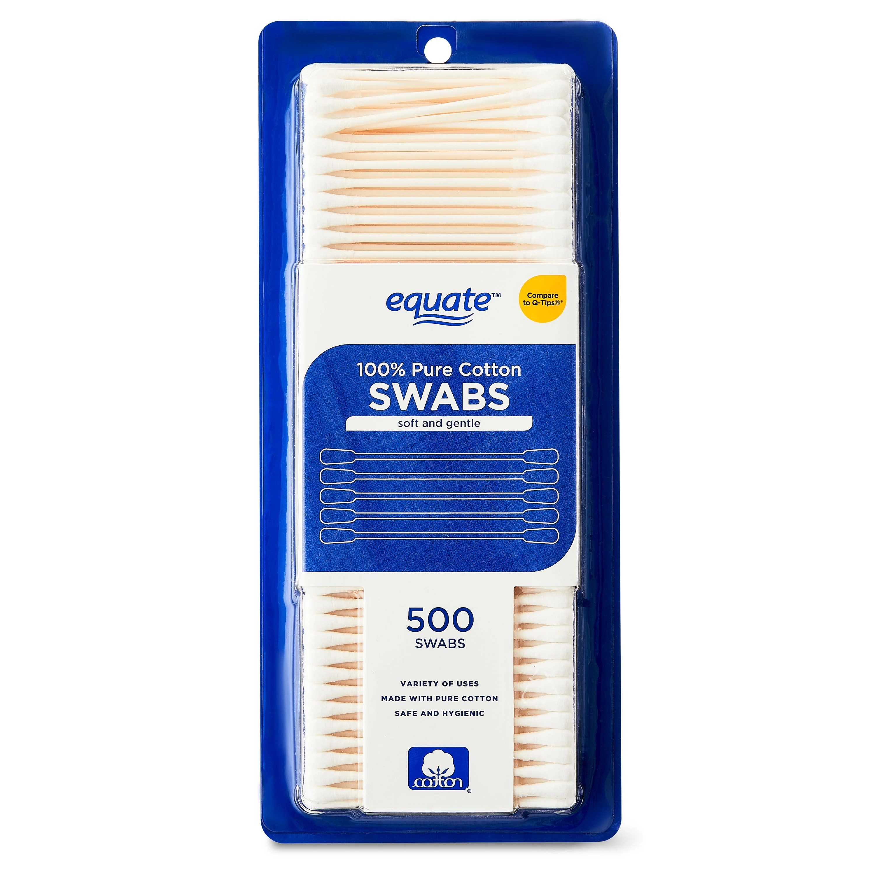 Equate Cotton Swabs, 500 Count, Compare to Q-Tips® | Walmart (US)