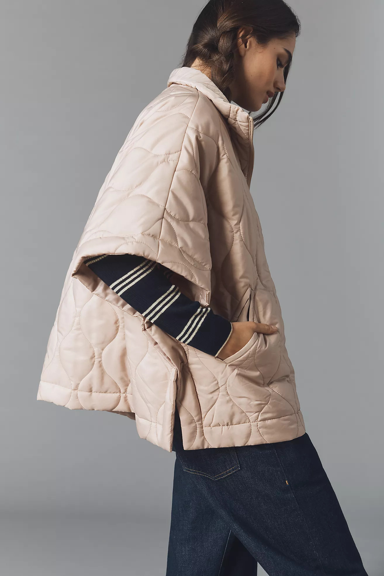 Do Everything in Love Quilted Puffer Poncho | Anthropologie (US)