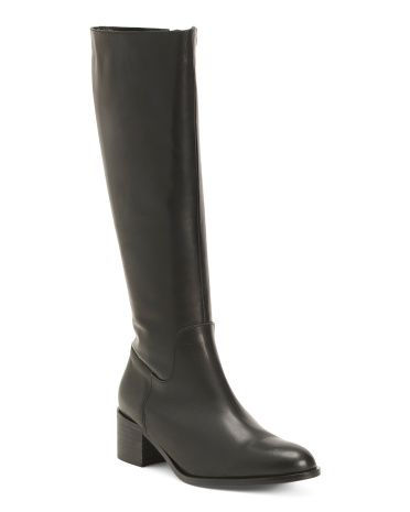 Made In Spain Leather Tall Shaft Boots | TJ Maxx