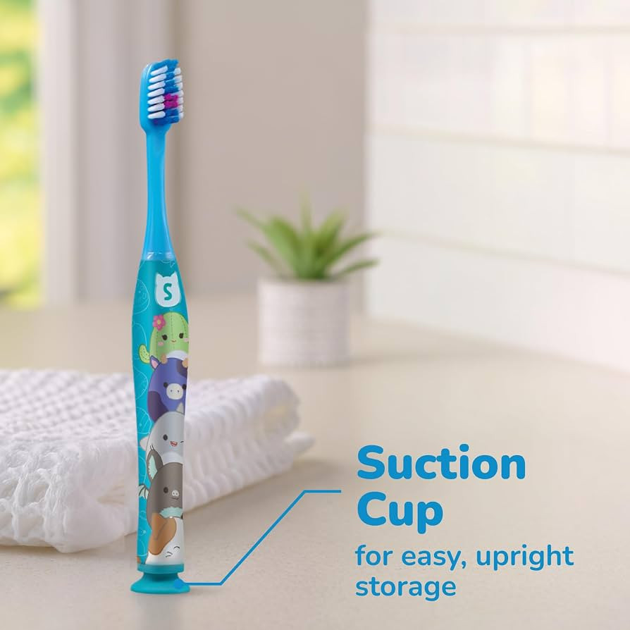 GUM Squishmallows Kids Toothbrush, Extra Soft Bristles, 2 Count (Pacl of 2) | Amazon (US)