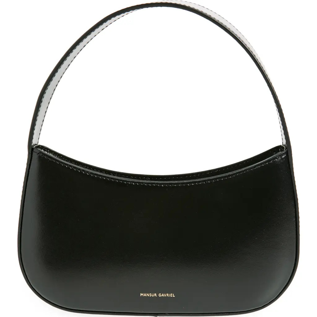 Mansur Gavriel Mini BonBon Leather Shoulder Bag in Black at Nordstrom | Nordstrom