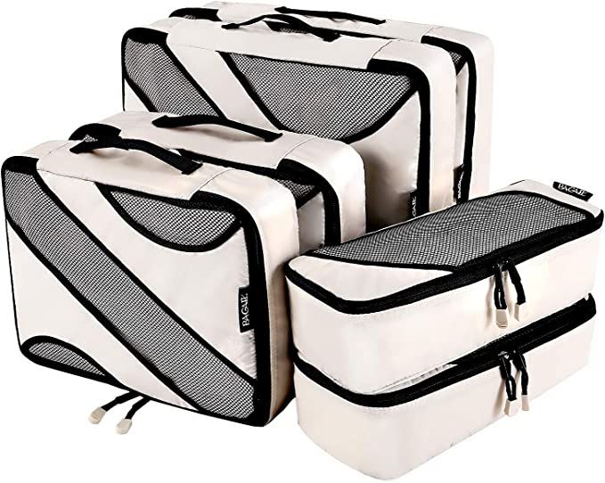 BAGAIL 6 Set Packing Cubes,3 Various Sizes Travel Luggage Packing Organizers | Amazon (US)