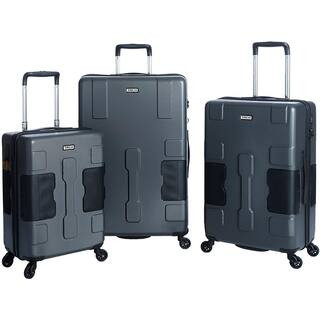 TACH V3 3-Piece Gray Hard Shell Rolling Travel Suitcase Luggage Set with Wheels, Dark Gray | The Home Depot