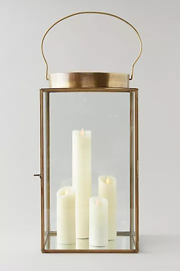 Wide Top Brass Lantern | Anthropologie (US)