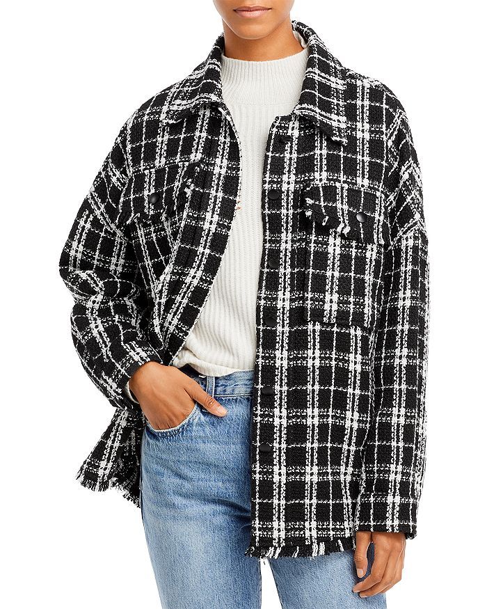 AQUA
            
    
                    
                        Plaid Shirt Jacket - 100% Exc... | Bloomingdale's (US)
