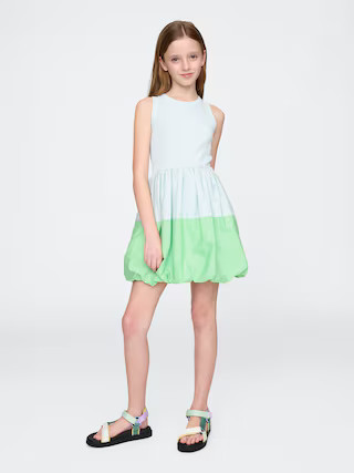 Kids Mixed Media Bubble Dress | Gap (US)
