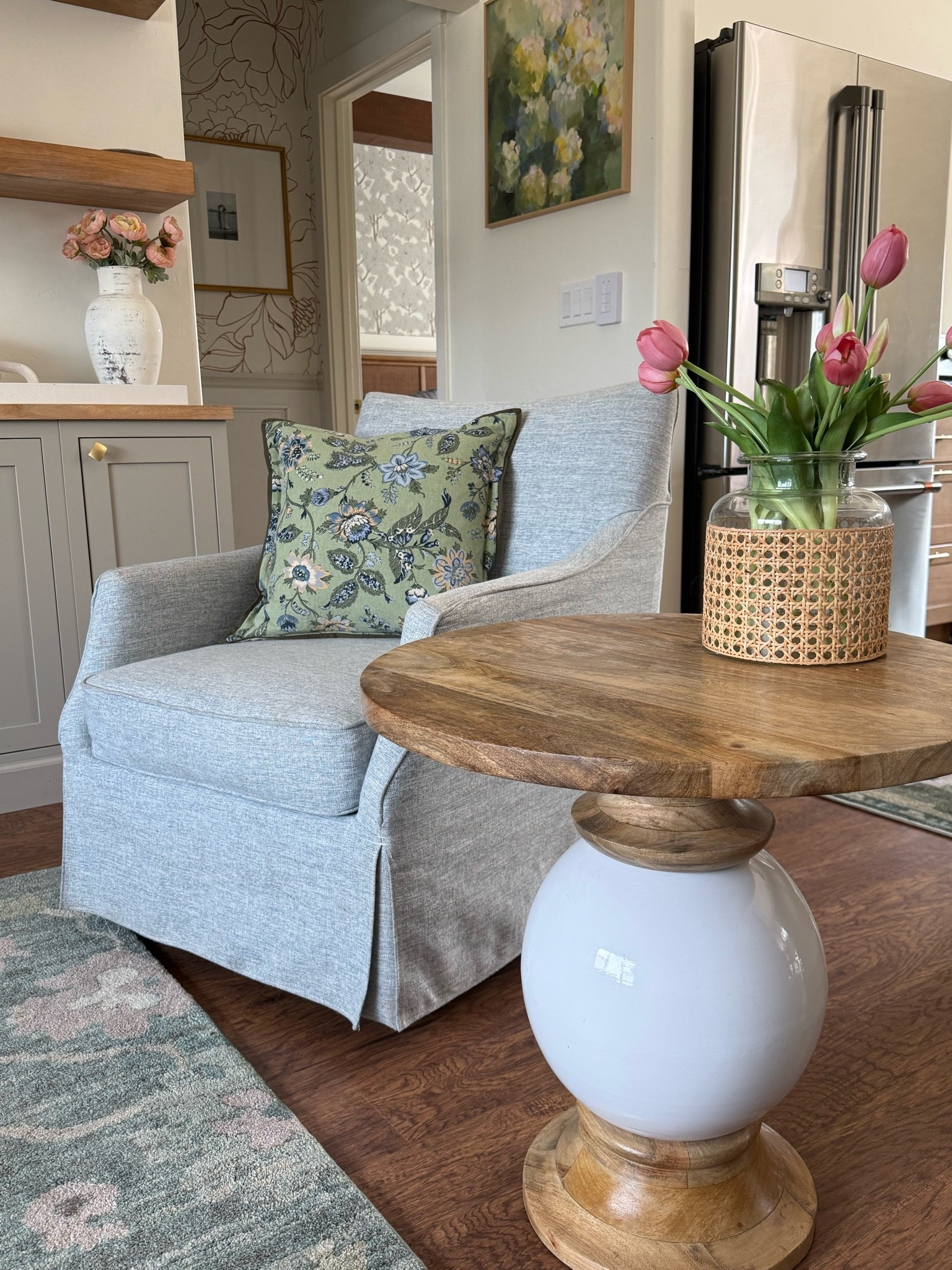 Late summer decorating... with hints of autumn greens transitioning in.

#LTKHome #LTKSeasonal